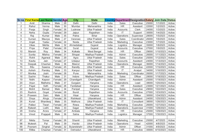 clean formate split excel data